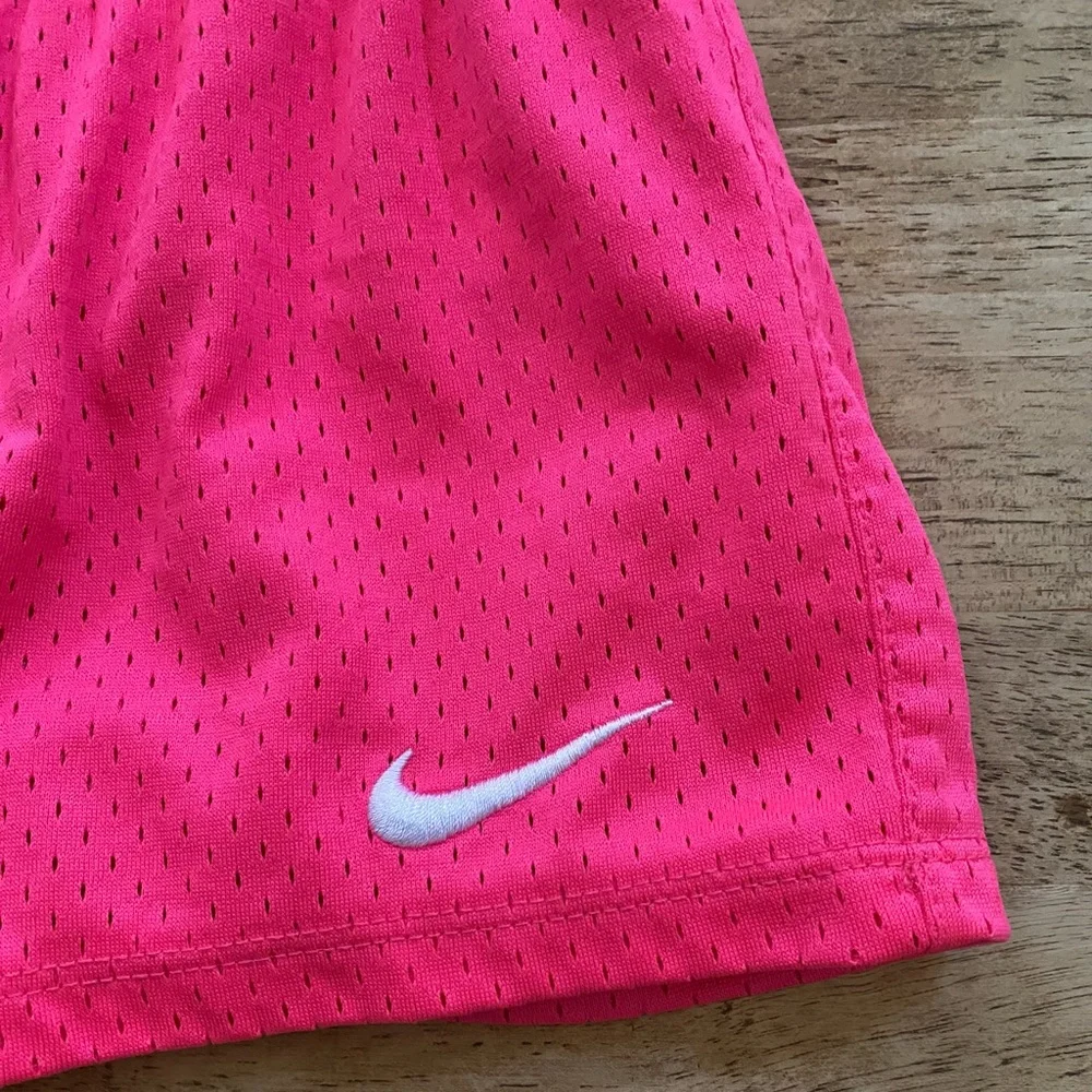 Nike Girls’ Sz M (6) Hot Pink Mesh Athletic‎ Shorts